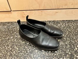 Soeur leather black loafers flat shoes size 37