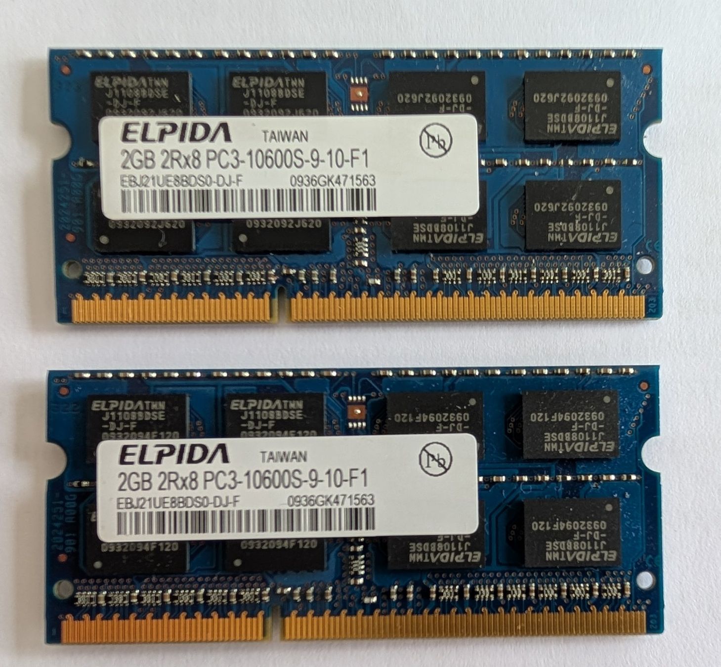 Memory / RAM: RAM 2x2GB PC3-10600S – Gebraucht aus Schaan von Zabulus