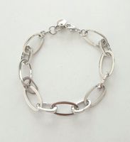 6 aufklappbare Links Silber 925 Gliederarmband (rhodiniert)