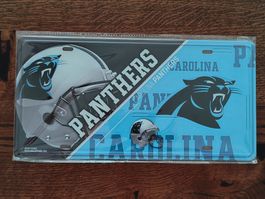 Blechschild Carolina Panthers NFL American Football