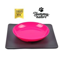 Yummynator Futternapf mit Platzmatte S pink