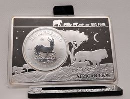 1 OZ Silber Krugerrand 2017 in 3 OZ Barren