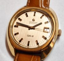 Certina DS-2 Automatikuhr Herren vergoldet Lederarmband