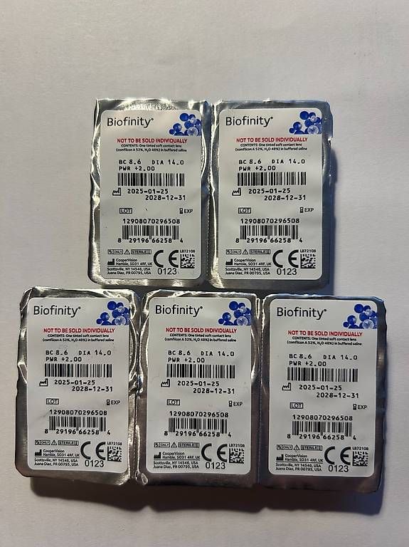 Lenti a contatto: Biofinity 5 Monats-Kontaktlinsen 2.00 – Nuovo (secondo la descrizione) da Zürich venduto da sandra.gm