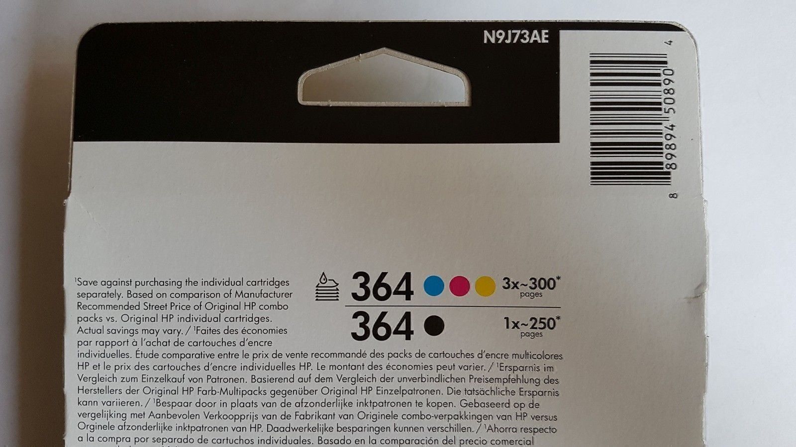Hewlett Packard Cartucce per stampanti & toner: CB316EE + CB318EE + CB319EE + CB320EE Multipack, 364/N9J73AE – Nuovo e nell'imballaggio originale da Glattbrugg venduto da copytron 1