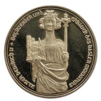 Medaille Basler Münster 950 Jahre Silber