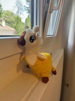 Wendbares Kuscheltier Alpaka und Banane