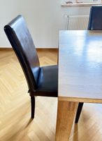 10 Stk Esszimmerstuhl braun Leder Kunstleder dunkelbraun