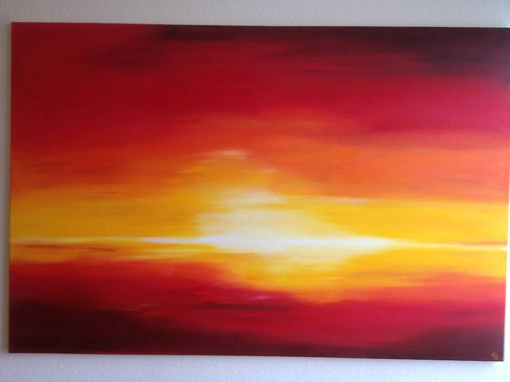 Foto & Immagini: Bild "Abendrot" (Oel) 80x120 cm – Usato da Bassersdorf venduto da ella98 1