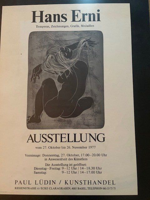 Foto & Immagini: Hans Erni Original Ausstellungsposter, 1977, Basel – Usato da Romanshorn venduto da Knut4 2