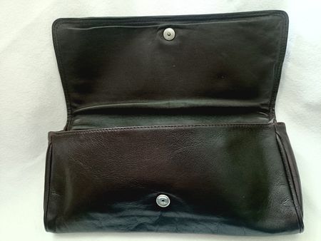 Pochette vintage in vera pelle