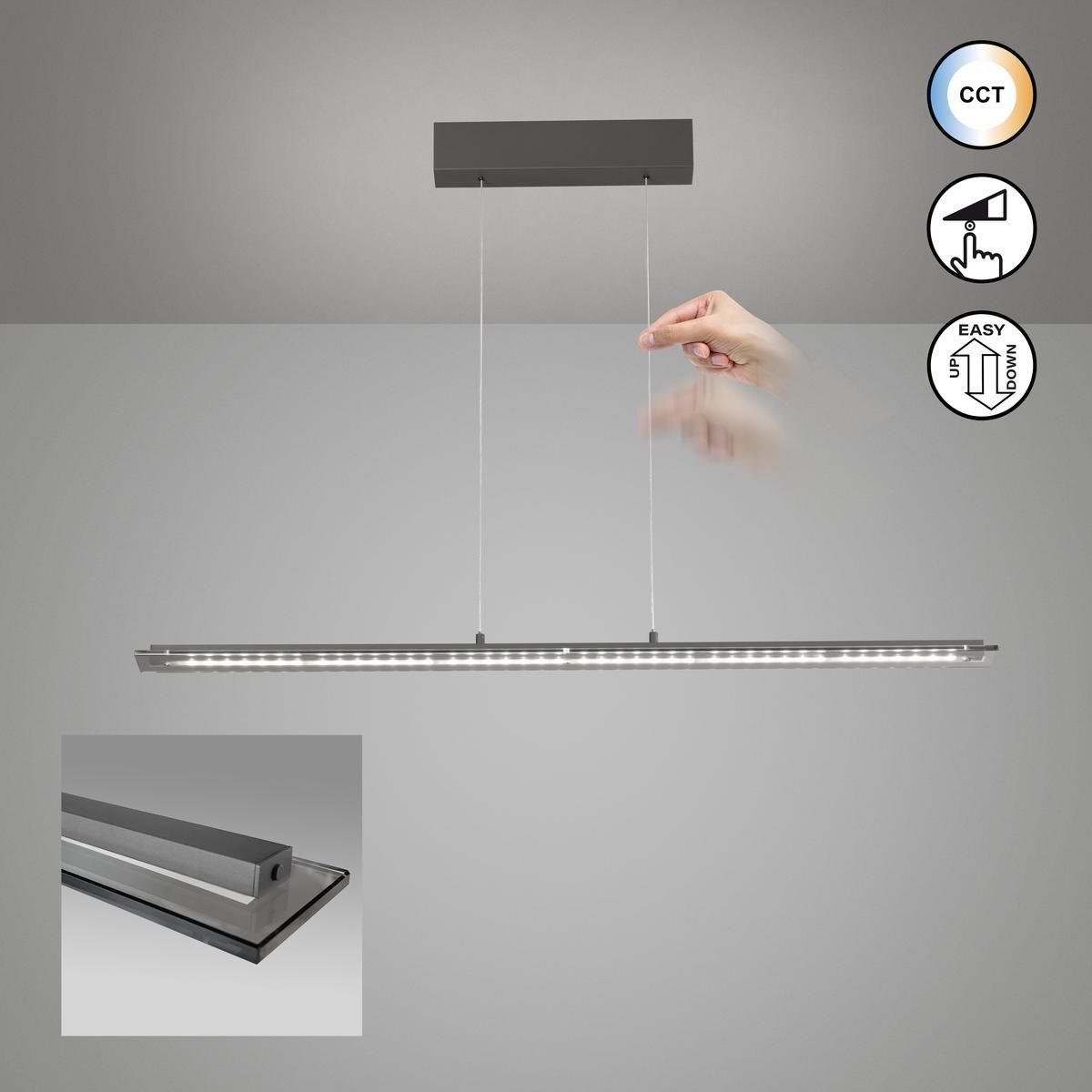 Lampadari & plafoniere: LED Pendelleuchte, CCT, 115 cm x 9 cm – Nuovo (secondo la descrizione) da Kreuzlingen venduto da Smart-Light