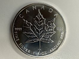 1 Unze Silber Canada Maple Leaf 2013