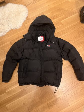 Tommy Jeans Alaska Puffer Winterjacke Schwarz Gr. L