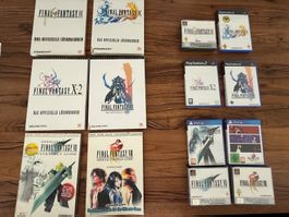 Final Fantasy Sammlung mit Lösungsbücher IX-XII VII+VIII