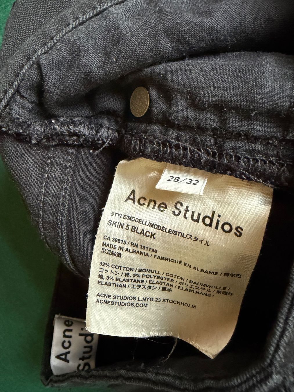 Jeans: ANCE STUDIOS  Größe 26/32 Denim Schwarz NP 450,- – Usato da Interlaken venduto da Bona55 7