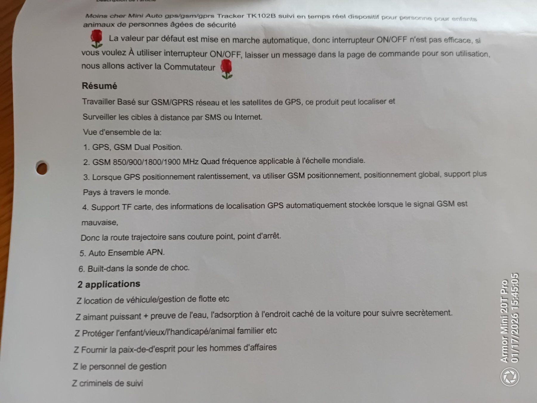 GPS & Strumenti di misurazione: GPS GPRS GSM – Nuovo (secondo la descrizione) da Bulle venduto da Parapefg 1