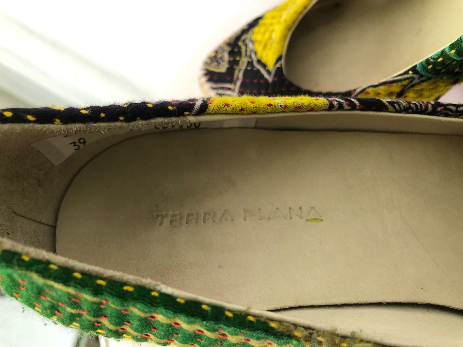 Damenschuhe: Escarpins Terra Plana patchwork vert et jaune 39 – Neu (gemäss Beschreibung) aus Coppet von Vanessamode 7