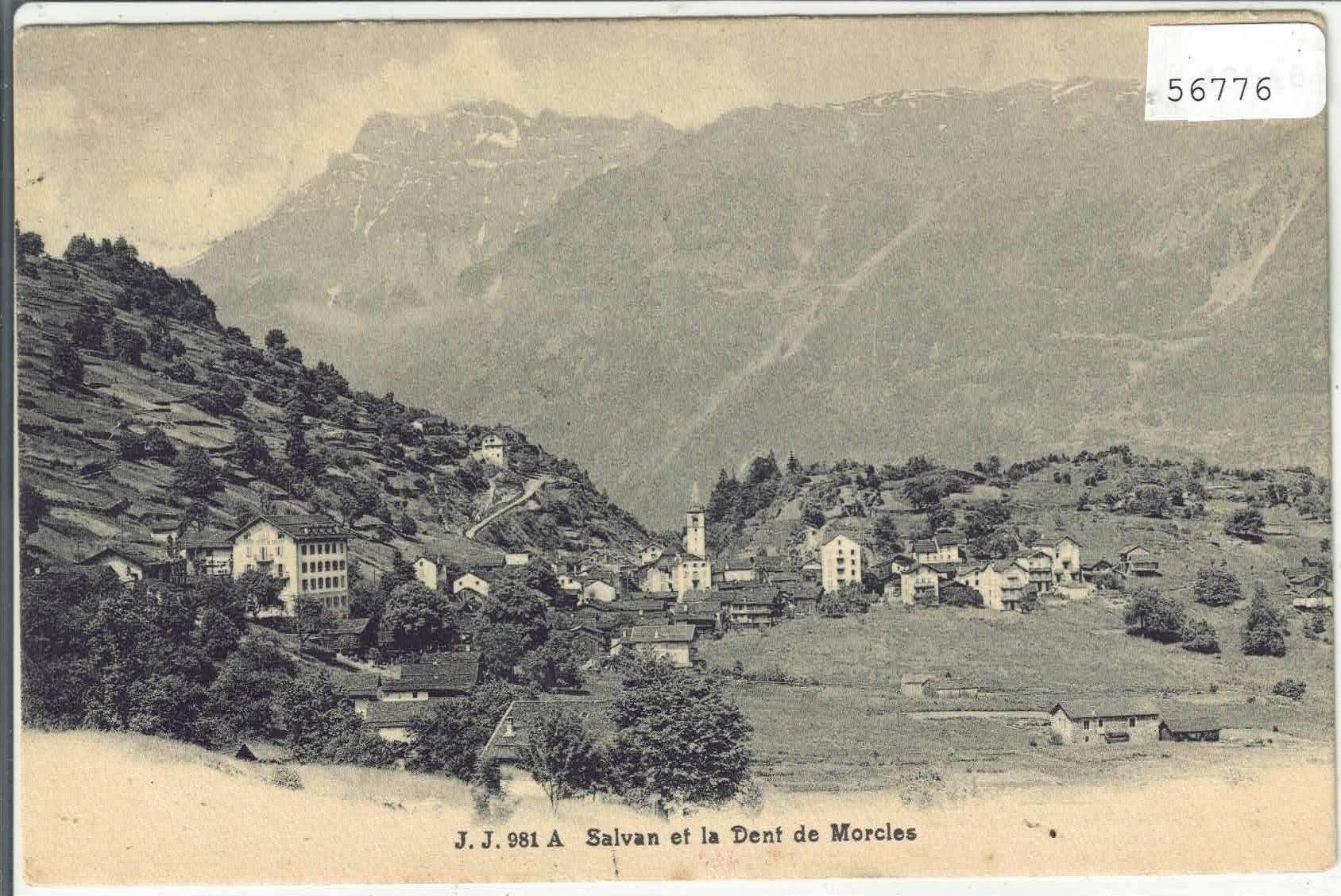 Cartoline postali: Salvan - Vue generale – Usato da Ettingen venduto da Kartenplanet