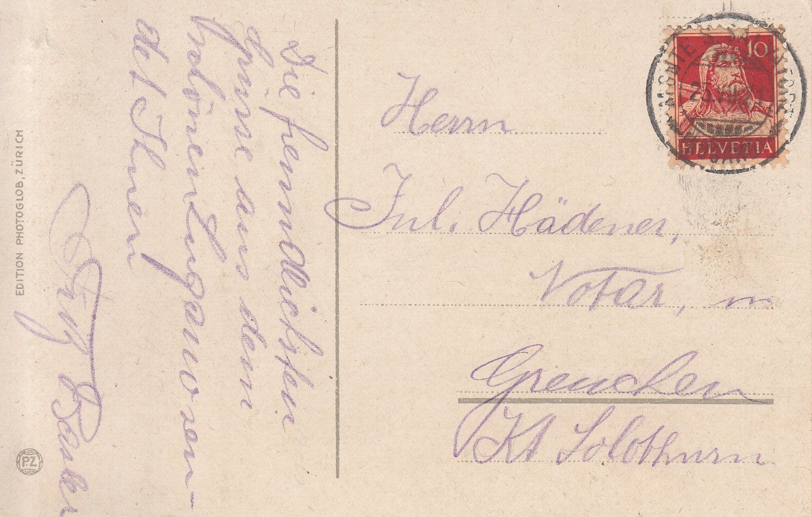 Ansichtskarten: Lugano 1921 – Gebraucht aus Bürglen TG von StampGraf 1