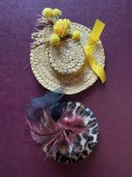 Mini Hüte: Brosche & Haarspange Set