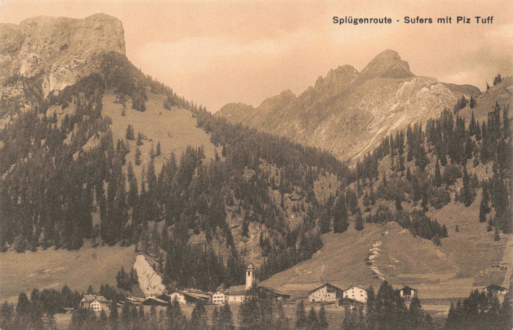 Cartoline postali: Splügenroute Surfers mit Pia tuff – Usato da Biasca venduto da Blenio71
