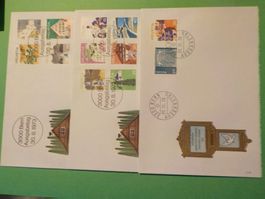 73+75, FDC, Landschaftsb. Serie komplett