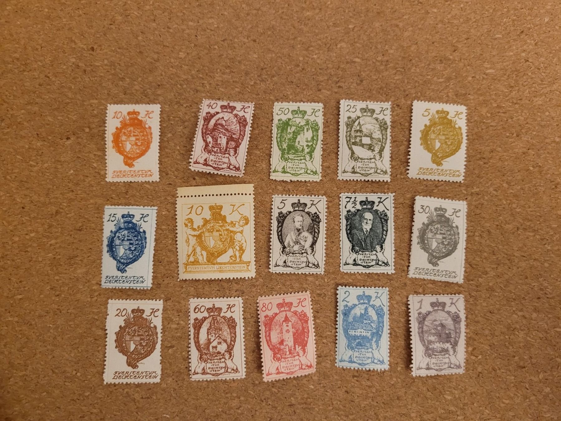 Alle Briefmarken: Marken Liechtenstein – Gebraucht aus Inwil von Flower2325
