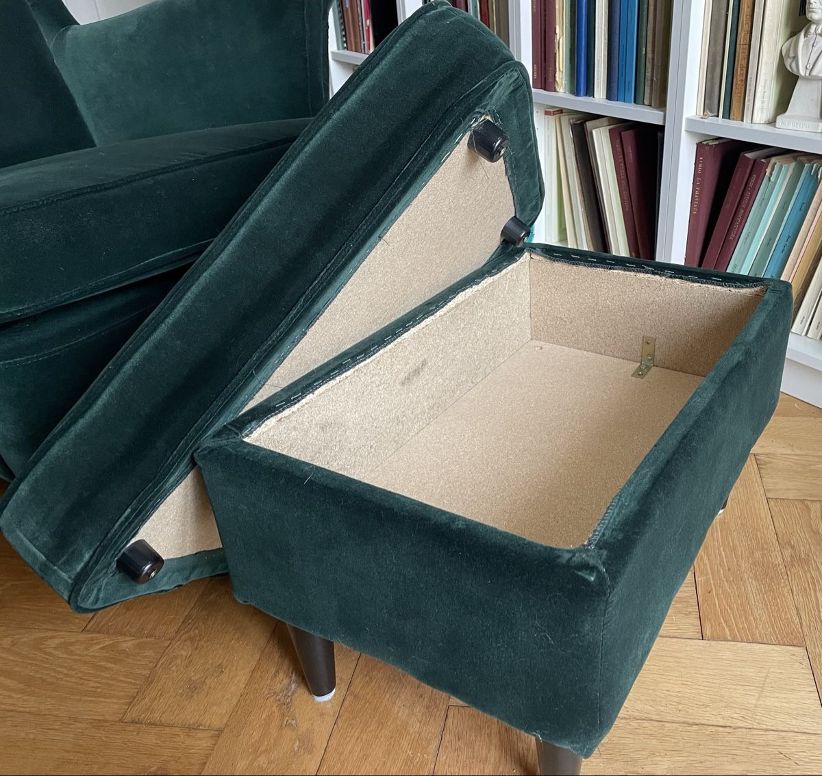 Ikea Fauteuils: Ikea Strandmon Sessel mit Hocker – D'occasion à Zürich par timm.dj 1