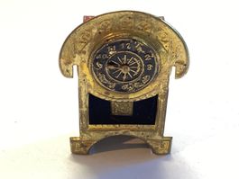 Alte Spielzeug Uhr ,Goldblech, Erhard u. Söhne, Puppenstube