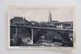 AK Bern, Kirchenfeldbrücke mit Casino 1922
