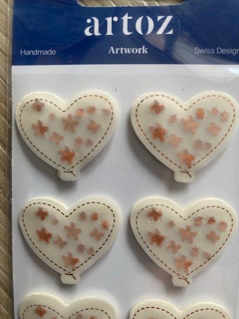 Sticker: neue 3-D Sticker von Artoz "Herz" – Nuovo e nell'imballaggio originale da Staufen venduto da Nasli