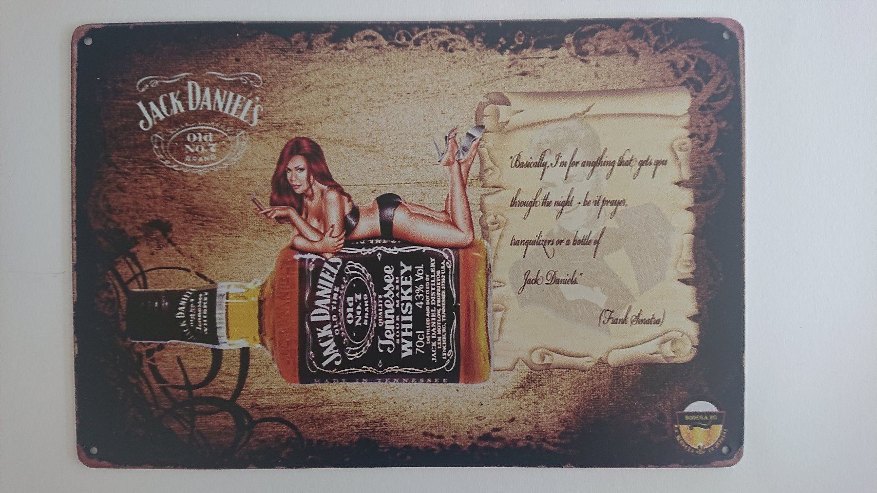 Insegne: Plaque en metal vintage Jack Daniel's – Nuovo e nell'imballaggio originale da St-Léonard venduto da wric48