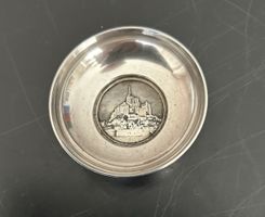 Kleine versilberte Schale „Le Mont Saint Michel“