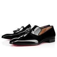 Louboutin Loafers Black "Dandelion Tassel", Size 42