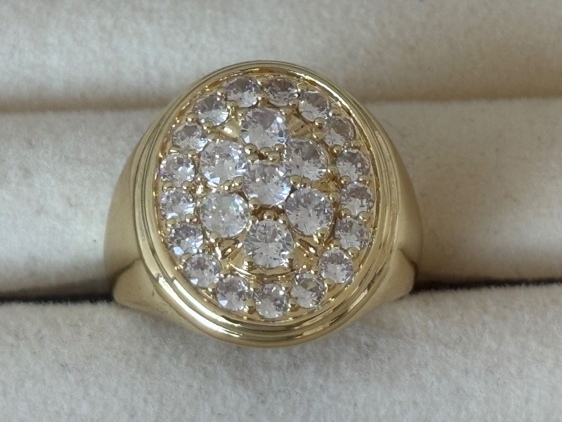 Anelli: Luxus Elegante Gr.19/9 Ring Farbe: Gold/weiss – Nuovo (secondo la descrizione) da Biel-Bienne venduto da Roserosse13