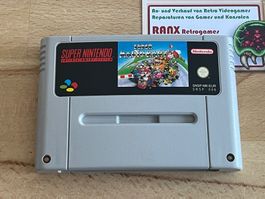 Super Mario Kart, SNES, PAL-Version, originales Modul