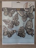 Wanddeko Schmetterling schwarz