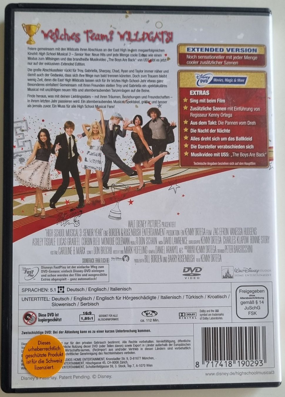 Tutti i DVDs: High School Musical 3 DVD – Usato da Bassersdorf venduto da Ubrunu 1