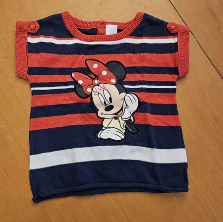 Minnie Mouse Shirt, gestreift, Grösse 80