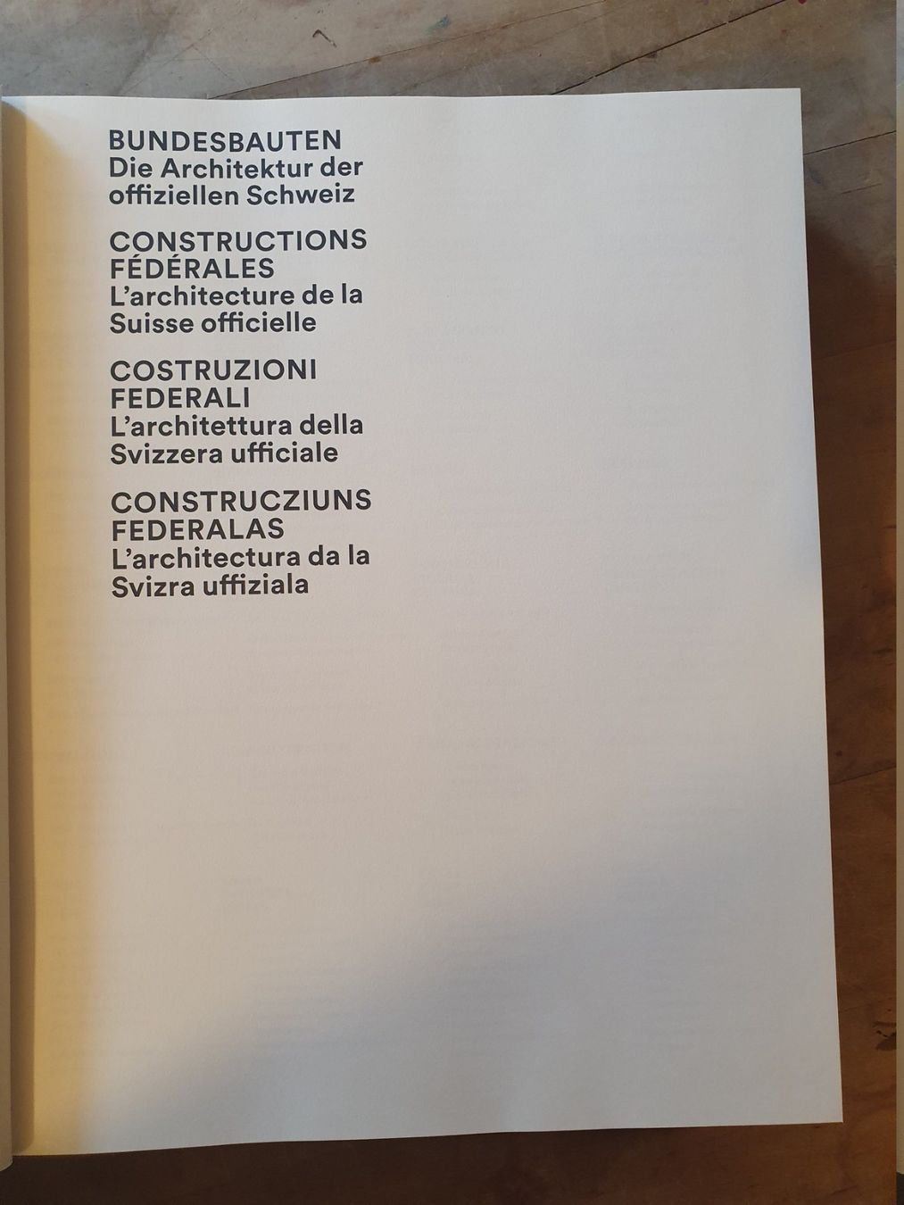 Libri: Bundesbauten – Usato da Zürich venduto da loosebone 2