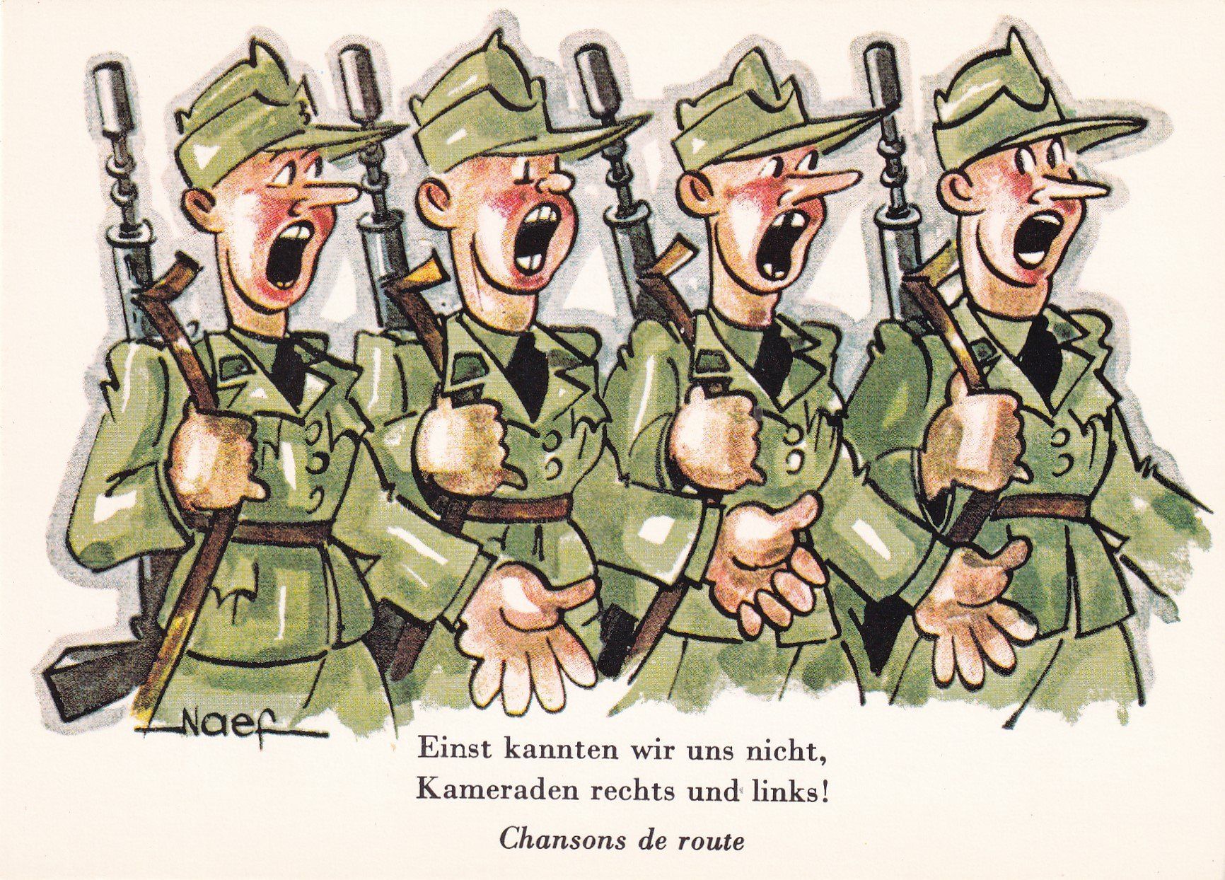 Tous les timbres: Feldpostkarte Chanson de route – Neuf (Voir description) à Birsfelden par chr_yq2g
