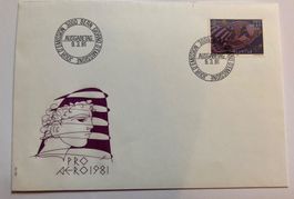 FDC Pro Aero 1981 Hans Erni