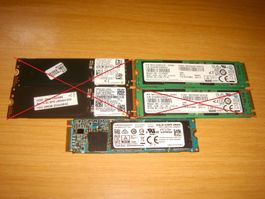 1 stück 256gb m.2 nvme ssd. unter 1000 stunde. siehe details
