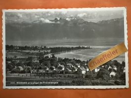 1960  2414 Morges et la Plage de Préverenges