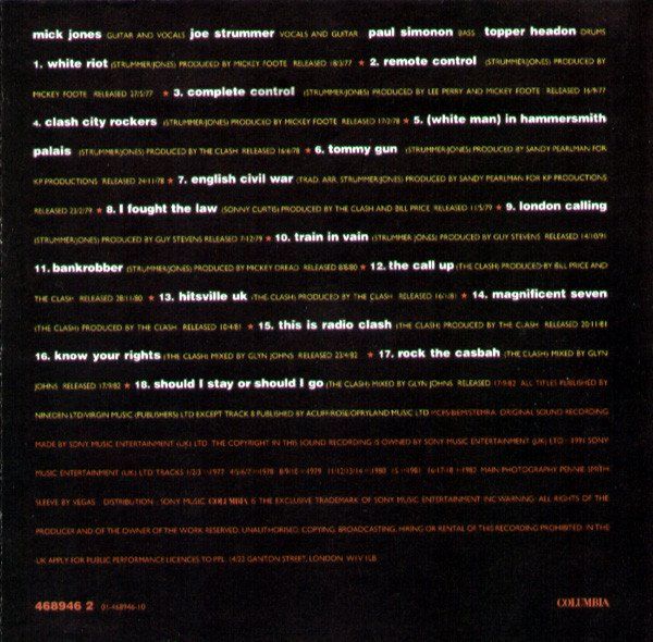 CD: The Clash – The Singles - a – Usato da Brittnau venduto da Zibu 3