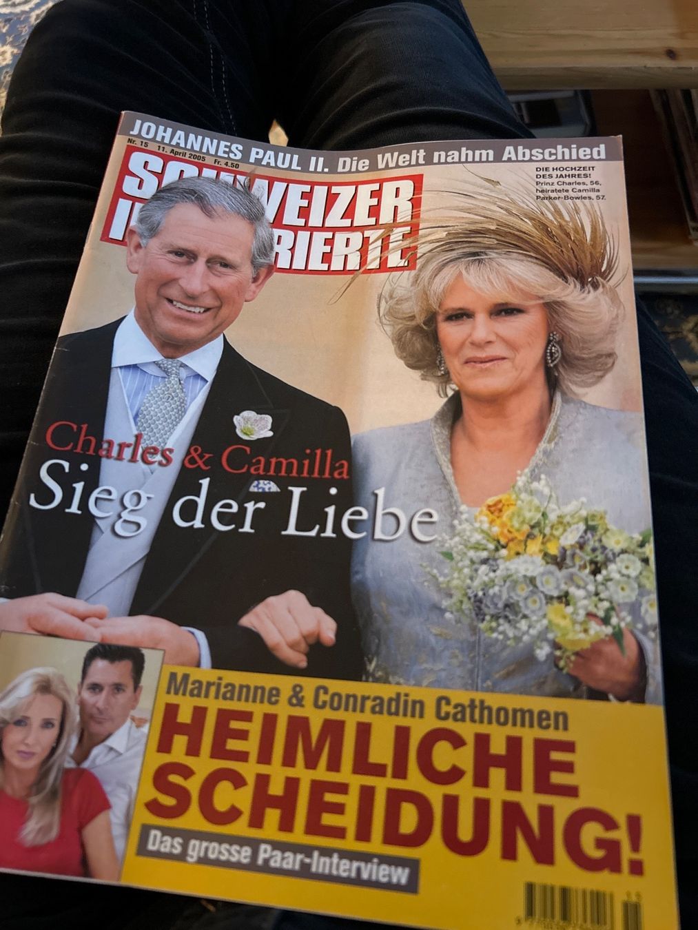 Zeitschriften & Magazine: Schweizer Illustrierte 1511.4.2005 king Charles Papst – Gebraucht aus Champfèr von Rothli