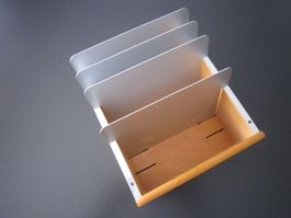 Karteikasten Holz  A6 Quer 20 cm