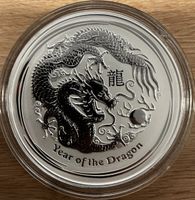 1 Kg .999 Silber. Year of the Dragon