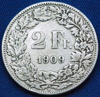 Silberner 2.- Jg. 1909, Rar